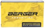 Berger Bullets 31011 Target Rifle 6.5 Creedmoor 140 gr Hybrid 20