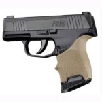 Hogue 18703 Grip Sleeve Handall Beavertail Flat Dark Earth Rubber