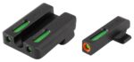 TruGlo TG13SM1PC TFX Pro  Black | Green Tritium & Fiber Optic Ora