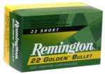 Remington Ammunition 21001 Golden Bullet  22 Short 29 gr Plated L