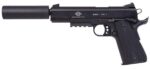 GSG G1911ADOPS 1911 ADOP 22 LR 10+1 5 All Black Steel/Threaded Ba