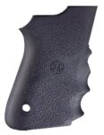 Hogue 69000 Rubber Grip  Black Rubber with Finger Grooves for S&W