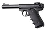 Hogue 79000 Rubber Grip  Black with Finger Grooves for Ruger Mark