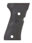 Hogue 93010 Grip Panels  Cobblestone Black Rubber for Beretta 92