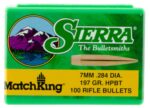 Sierra 1997 MatchKing  7mm .284 197 gr Hollow Point Boat Tail/ 10