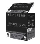 Migra Ammunitions M20S24 Combinational  20 Gauge 3 1 oz 2/4 Shot