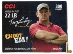 CCI 962 Mini-Mag Varmint 22 LR 36 gr Jacket Hollow Point 300 Per