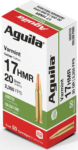 Aguila 1B222347 Target & Range Varmint 17 HMR 20 gr Jacketed Holl