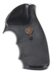 Pachmayr 02521 Gripper Grip Checkered Black Rubber with Finger Gr