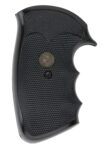 Pachmayr 02528 Gripper Grip Checkered Black Rubber with Finger Gr