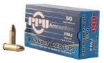 PPU PPH38SU Handgun  38 Super +P 130 gr Full Metal Jacket 50 Per