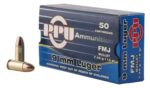 PPU PPH9F1 Handgun  9mm Luger 115 gr Full Metal Jacket 50 Per Box