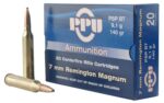 PPU PP7RM1 Standard Rifle  7mm Rem Mag 140 gr Pointed Soft Point