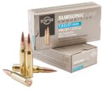 PPU PPS762 Subsonic  7.62x51mm NATO 200 gr Full Metal Jacket Boat