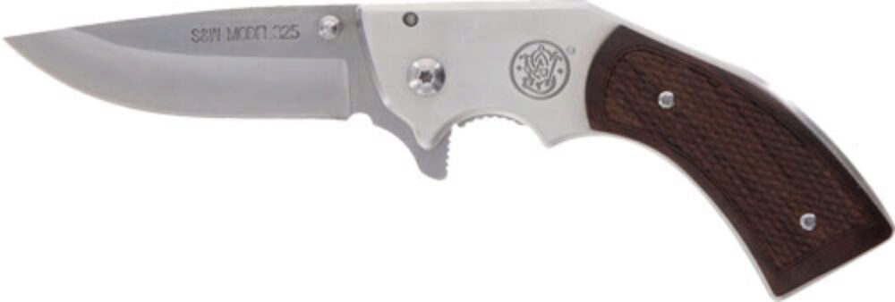 Smith & Wesson M325 Revolver Knife 3" Blade Brown