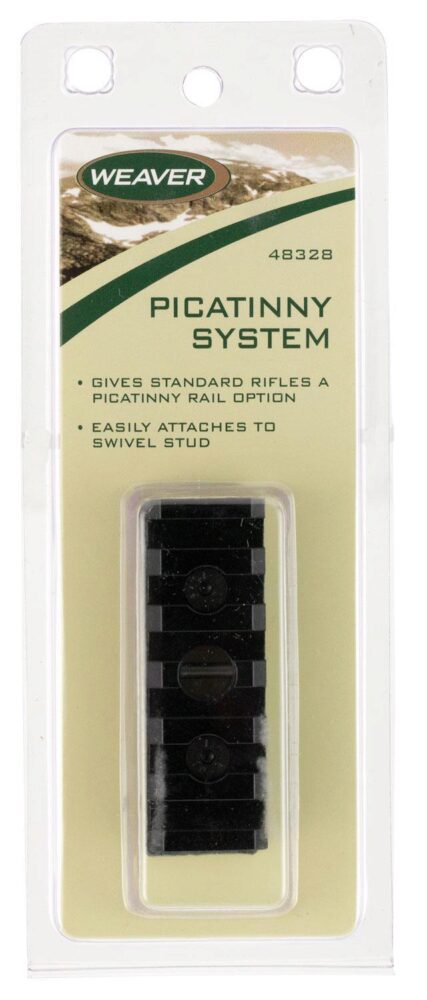 Weaver Mounts 48328 Picatinny Swivel Stud System  Matte Black 0 M