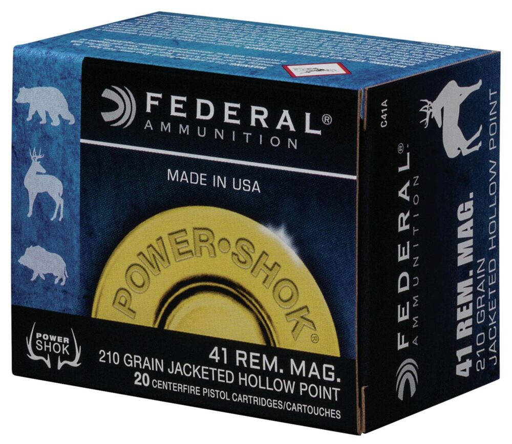 Federal C41A Power-Shok Handgun 41 Rem Mag 210 gr Jacket Hollow P