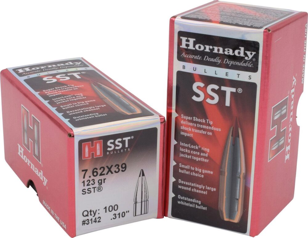 Hornady 3142 SST  7.62mm .310 123 gr Super Shock Tip 100 Per Box/