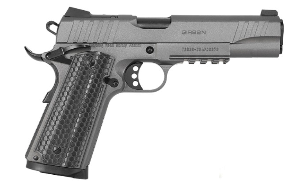 Girsan 391149 MC1911 S Influencer Full Size 38 Super 9+1 5 Black