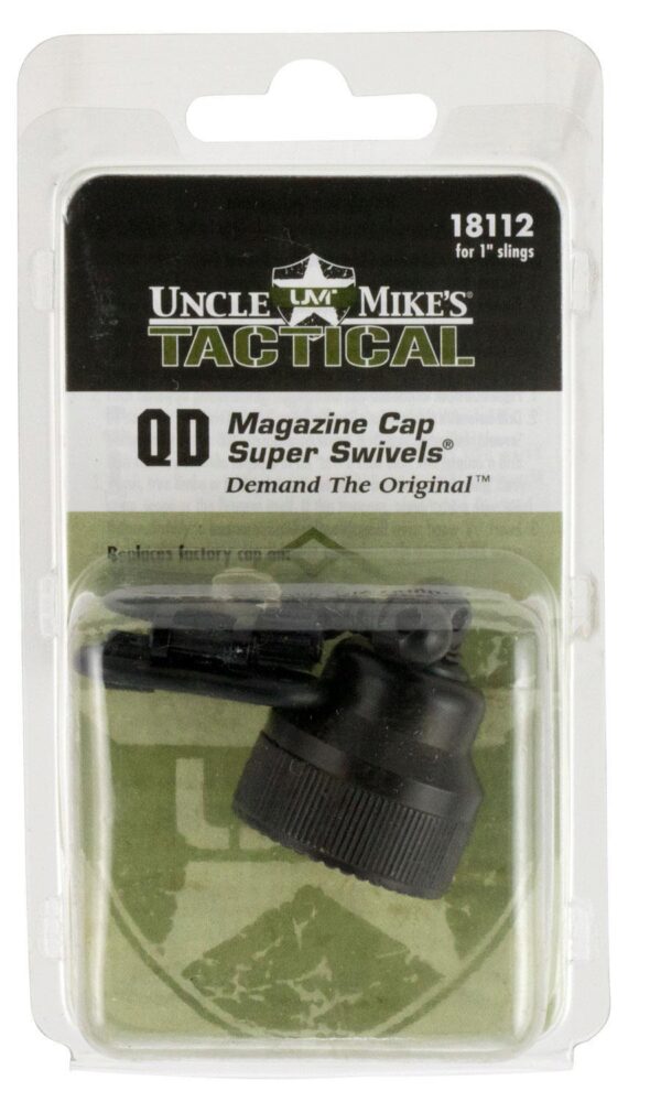 Uncle Mike's 18112 Mag Cap Swivel Set made of Steel with Blued Fi