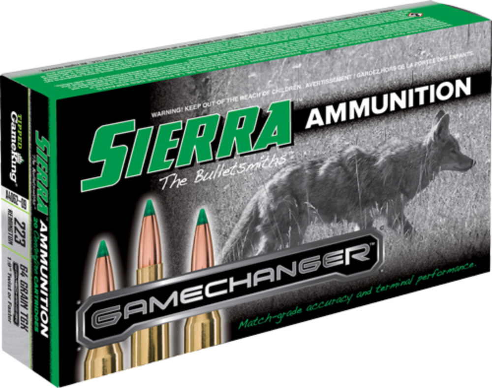 Sierra A406209 GameChanger  223 Rem 64 gr Sierra Tipped GameKing