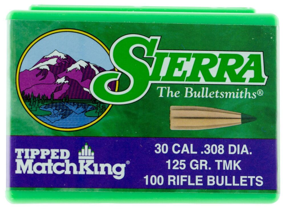 Sierra 7725 Tipped MatchKing  30 Cal .308 125 gr Tipped MatchKing