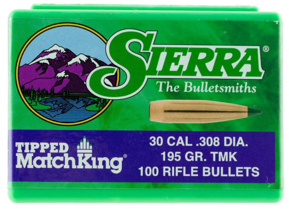 Sierra 7795 Tipped MatchKing  30 Cal .308 155 gr Tipped MatchKing