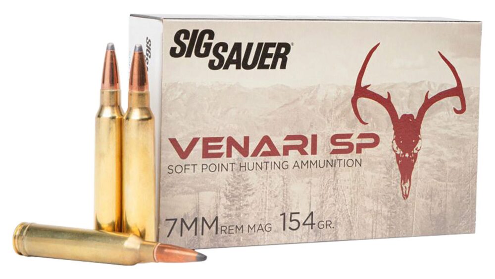 Sig Sauer V7MMSP15420 Venari  7mm Rem Mag 154 gr Soft Point 20 Pe