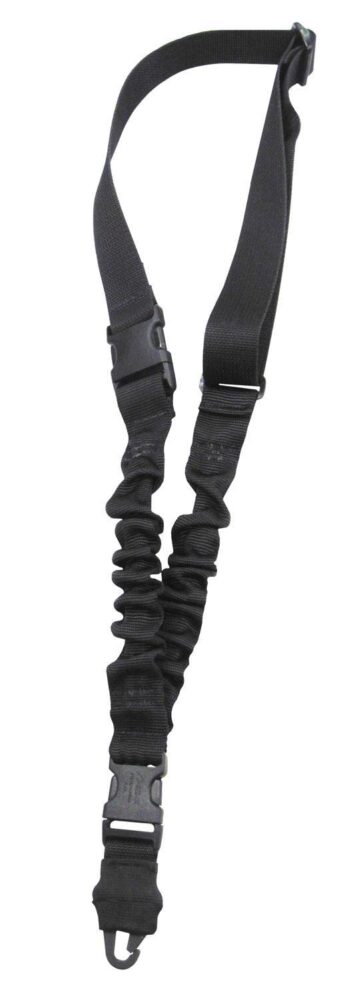 Tacshield T6010BK Shock Sling made of Black Webbing with Double Q