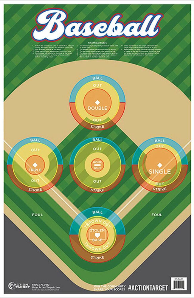 Action Target GSBASE100 Entertainment  Ball Field Paper Hanging 2