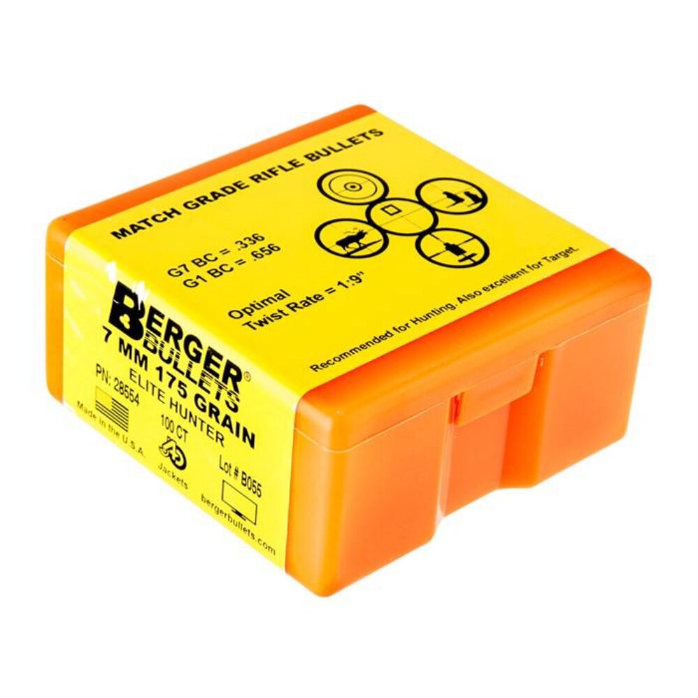 ELITE HUNTER 7MM (0.284'') BOAT TAIL BULLETS