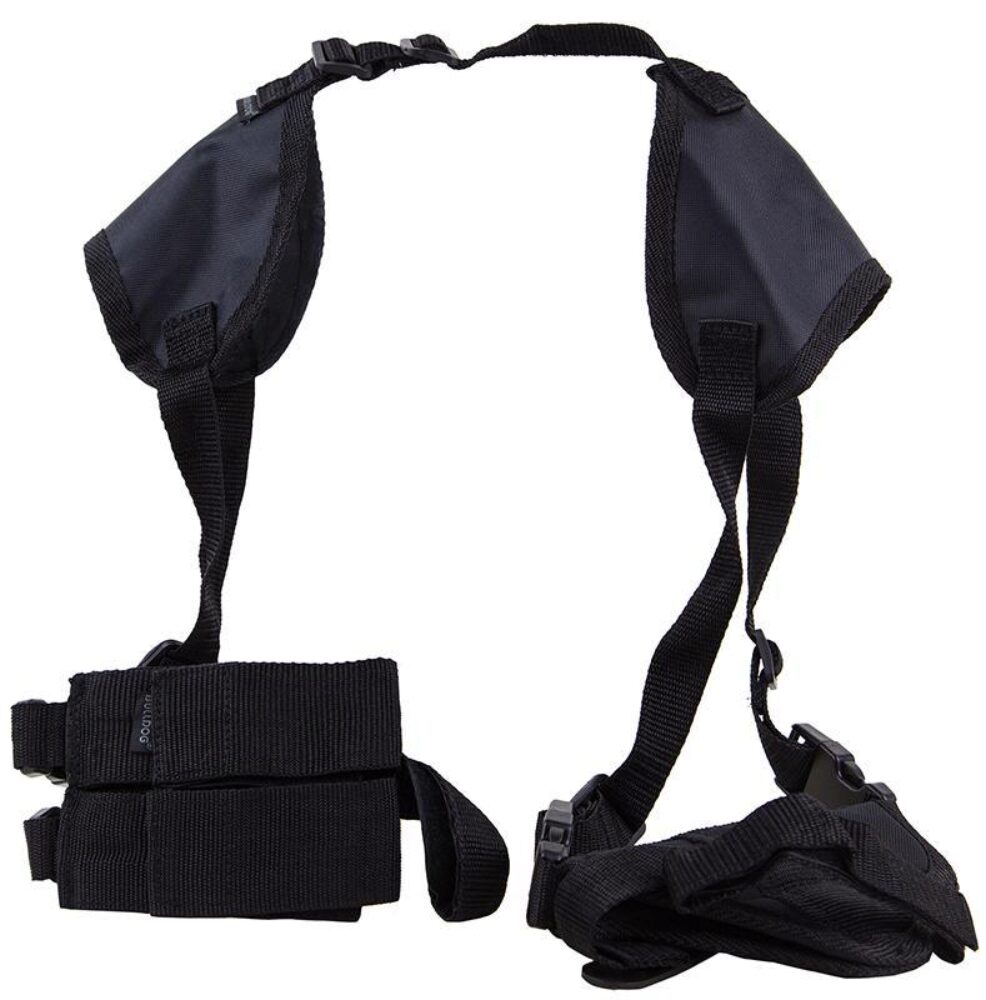 Bulldog WSHD3 Deluxe Shoulder Harness Black Nylon Harness Fits S&