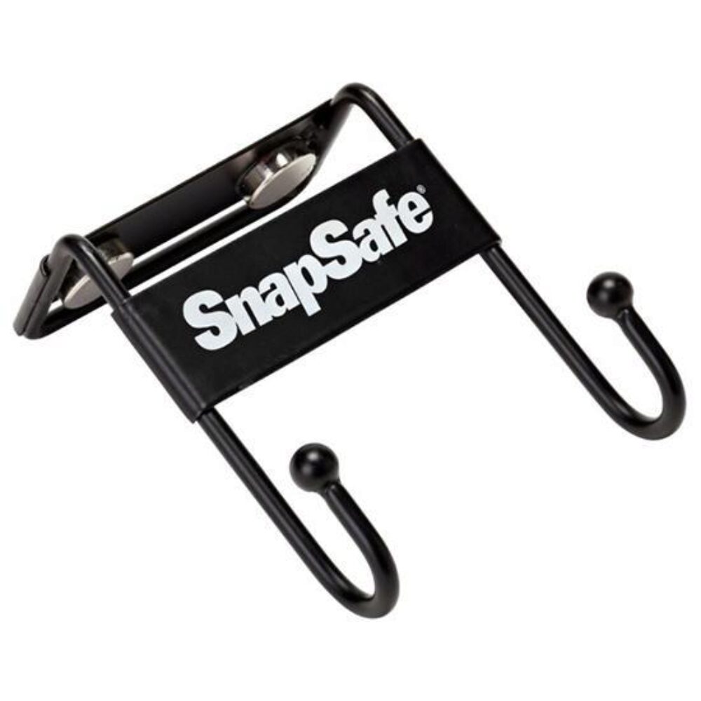 SnapSafe 75911 Magnetic Safe Hook  Black Steel Magnet