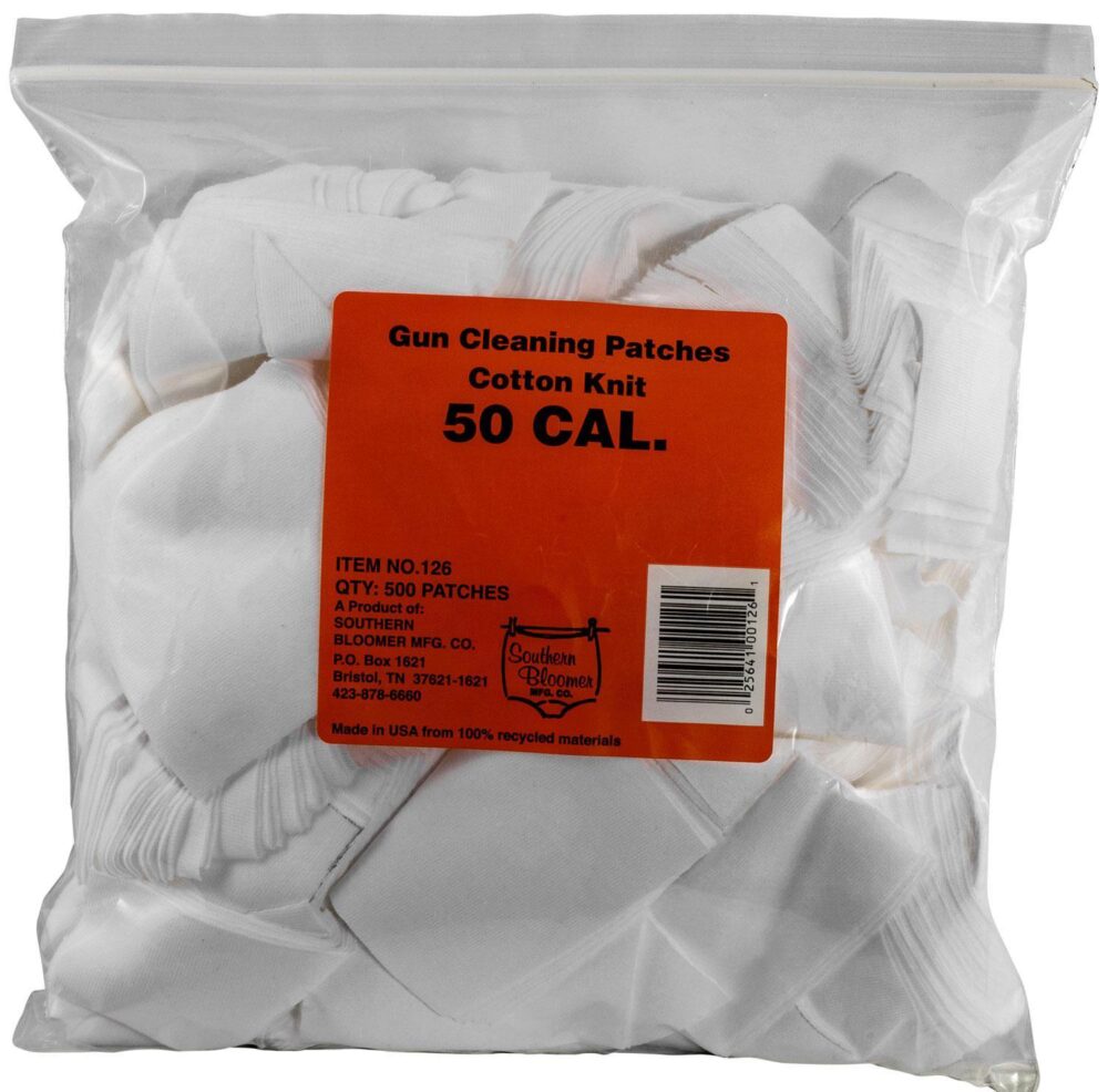 Southern Bloomer 126 Cleaning Patches  50 Cal Cotton 500 Per Pkg