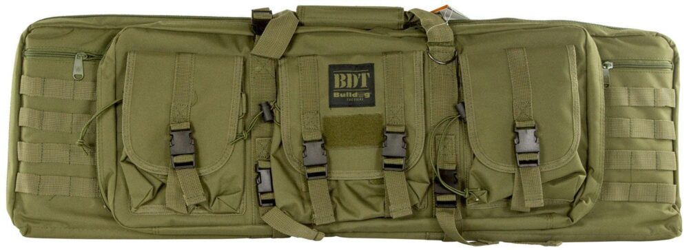 Bulldog BDT4037G BDT Tactical Single Green Nylon, 3 Accessory Poc
