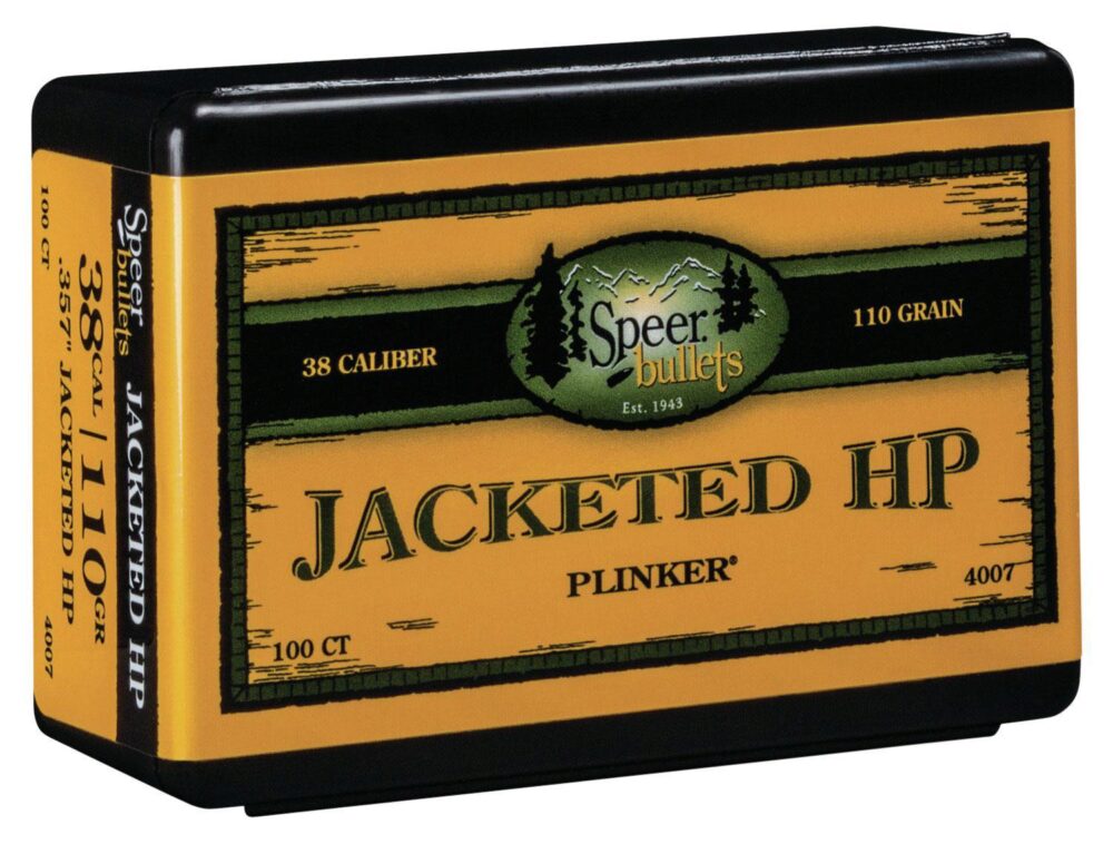 Speer 4007 Handgun  38 Cal .357 110 gr Jacket Hollow Point 100 Pe