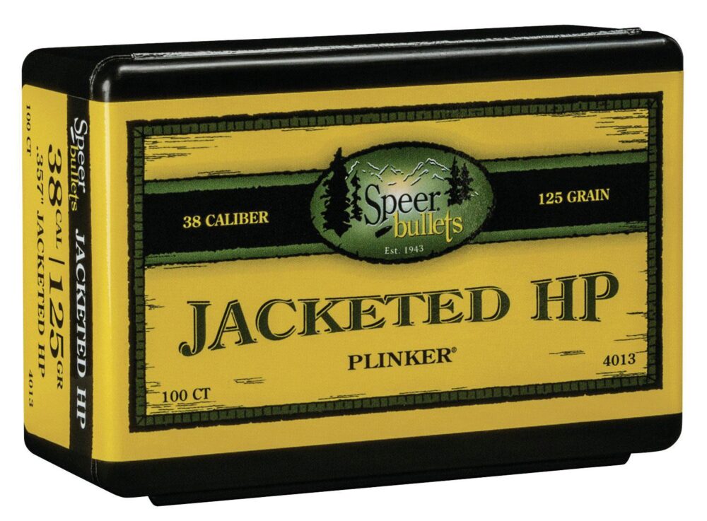 Speer 4013 Handgun  38 Cal .357 125 gr Jacket Hollow Point 100 Pe