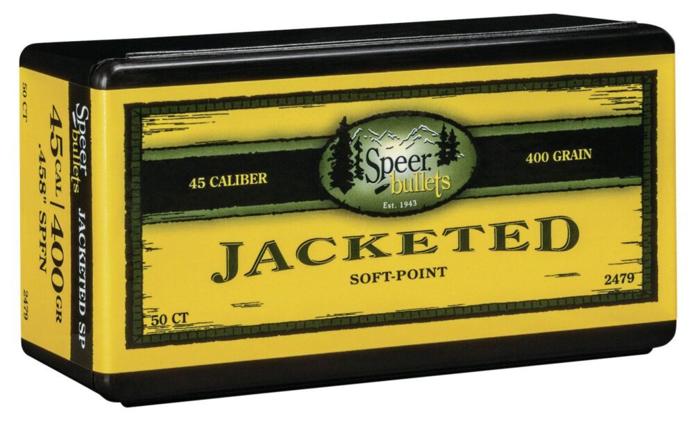 Speer 2479 Hot-Cor  45 Cal .458 400 gr Soft Point Flat Nose 50 Pe