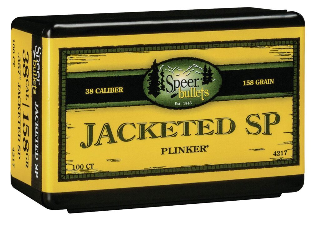 Speer 4217 Handgun  38 Cal .357 158 gr Jacketed Soft Point 100 Pe