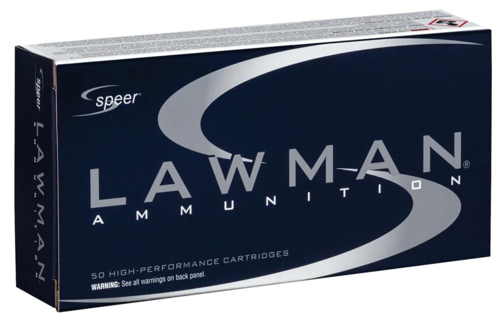 Speer 53955 Lawman  40 S&W 165 gr Total Metal Jacket Flat Nose 50