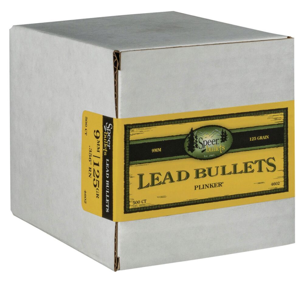 Speer 4602 Handgun  9mm .356 125 gr Lead Round Nose 500 Per Box/