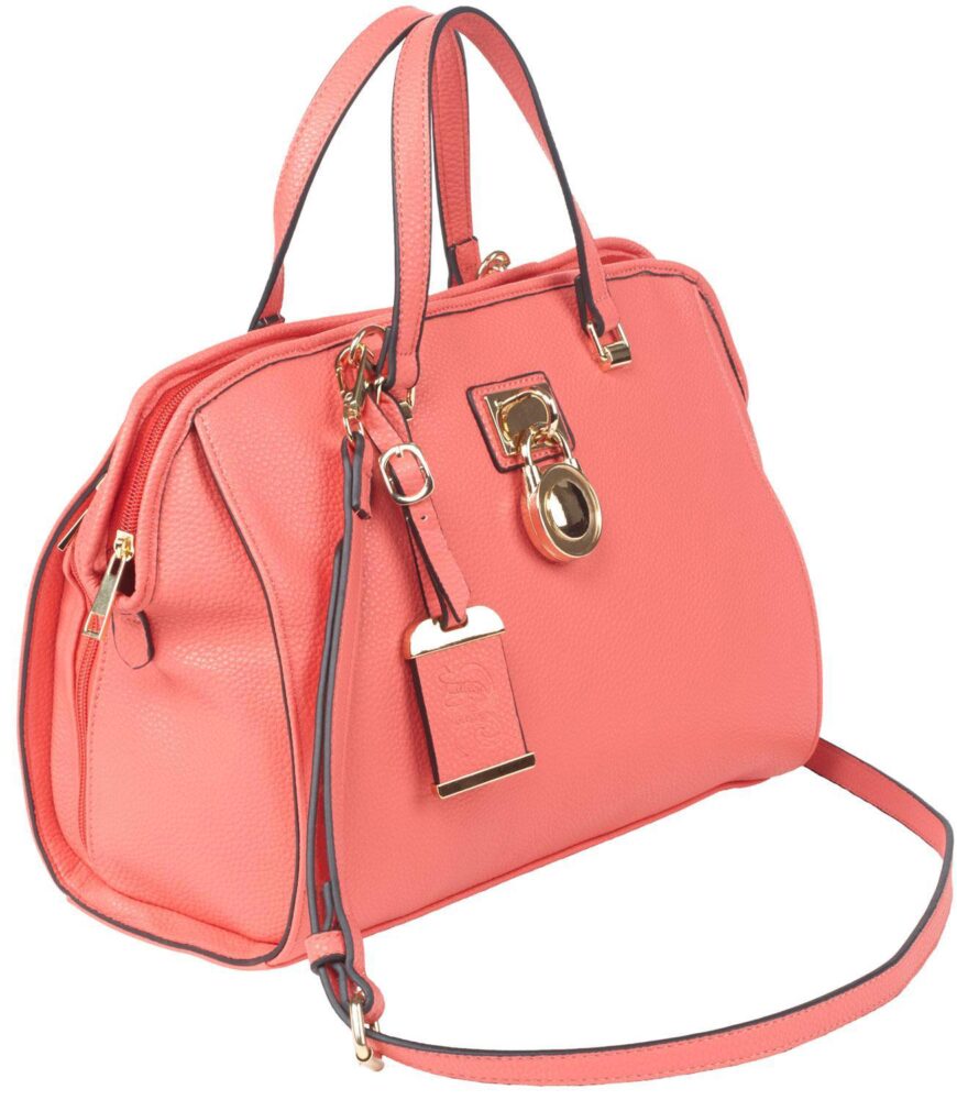 Bulldog BDP026 Satchel Purse w/Holster Coral Leather Most Sm Pist