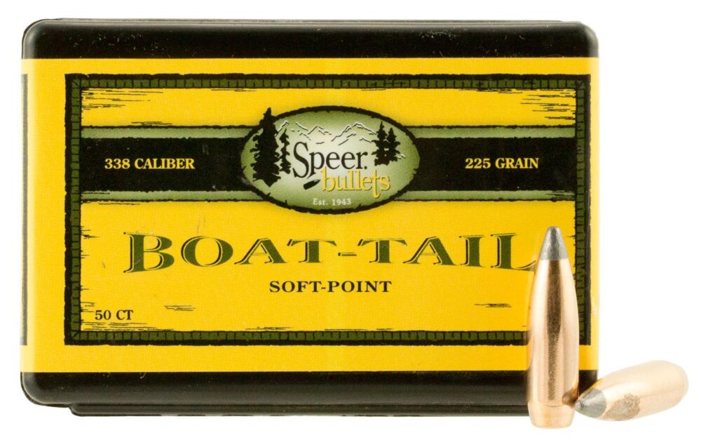 Speer Bullets 2406 Boat-Tail  .338 225 gr Spitzer Boat Tail Soft