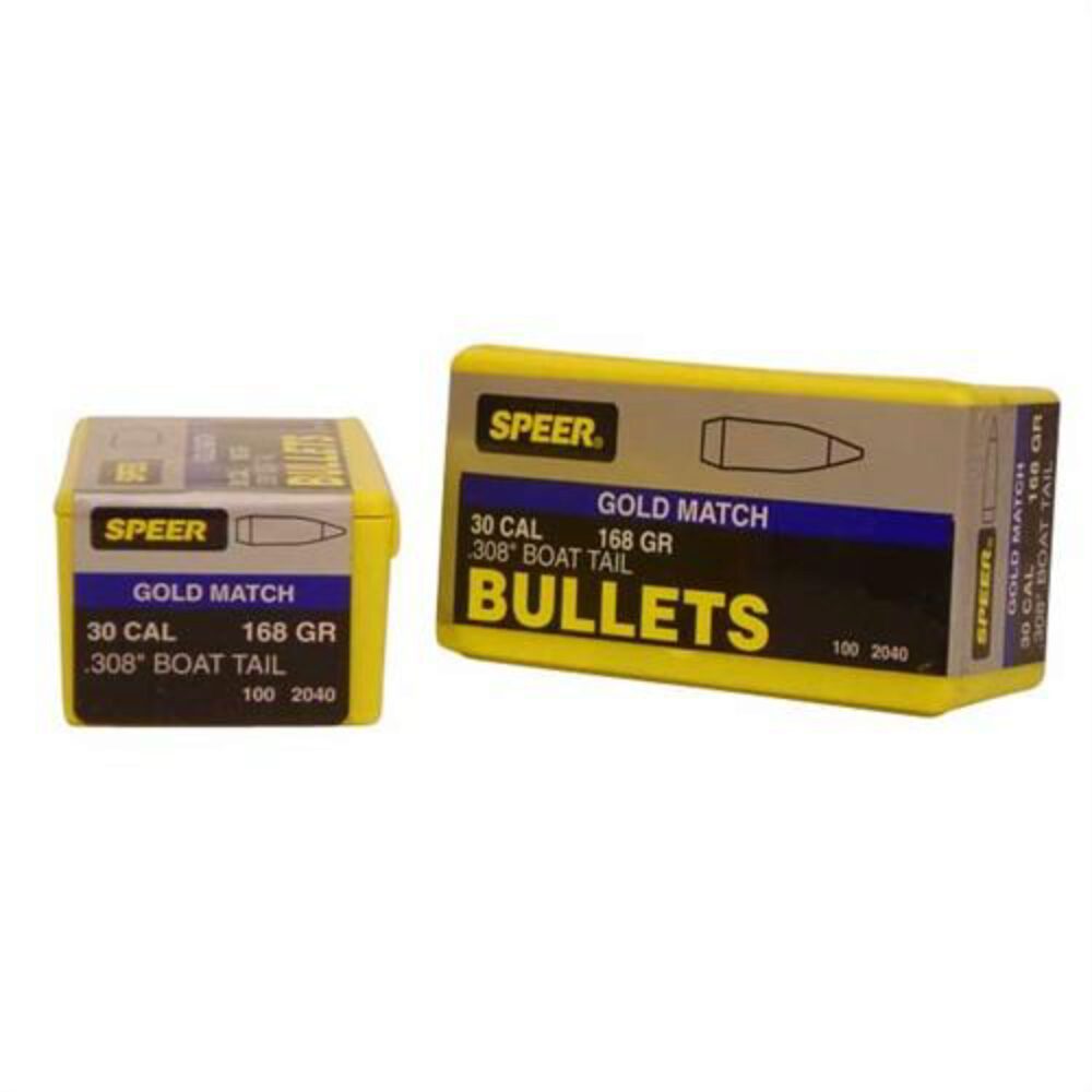 Speer Bullets 2040 Rifle Plinking Target Match .308 168 gr Open T