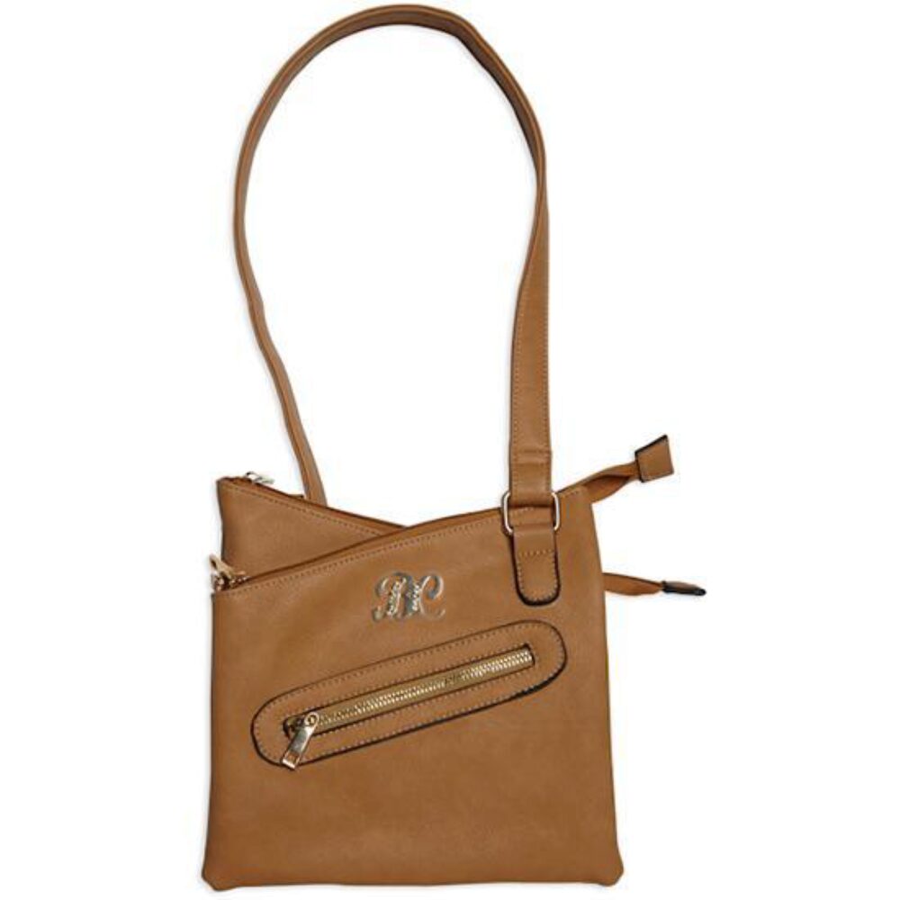 Bulldog BDP032 Cross Body Purse w/Holster Tan Leather for Small A