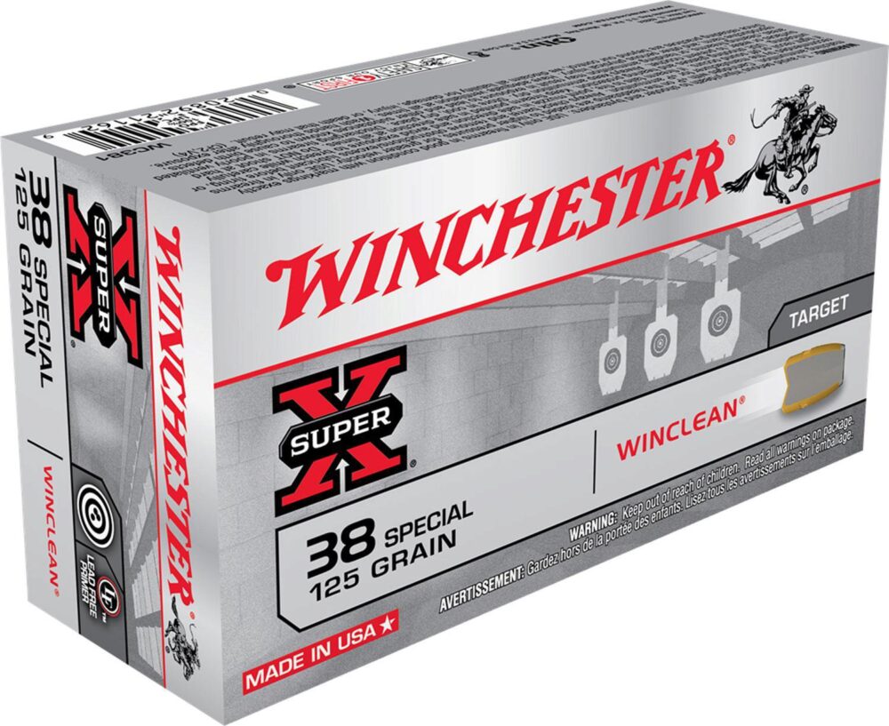 Winchester Ammo WC381 Super X  38 Special 125 gr Winclean Brass E