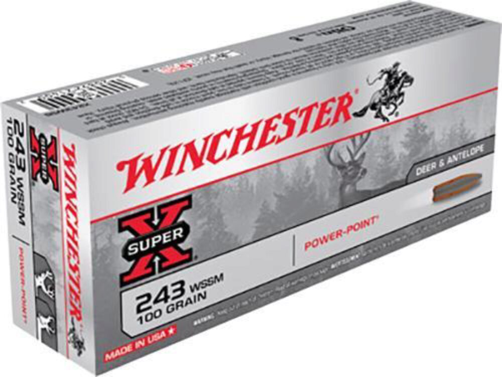 Winchester Ammo X243WSS Power-Point  243 WSSM 100 gr Power Point