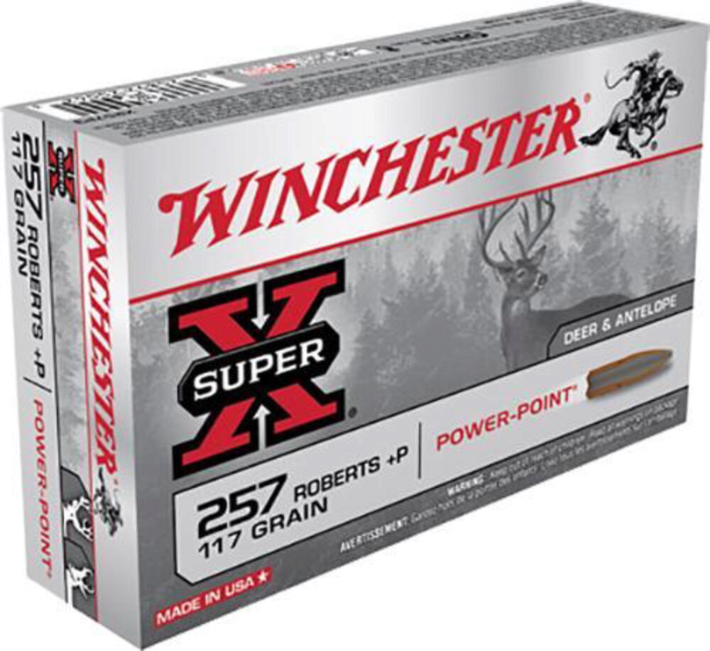 Winchester Ammo X257P3 Super X  257 Roberts 117 gr Power Point 20
