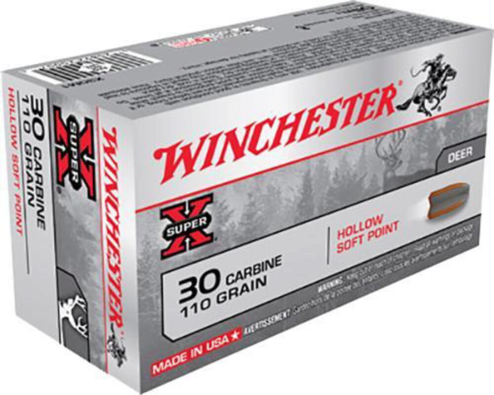 Winchester Ammo X30M1 Super X  30 Carbine 110 gr Hollow Soft Poin