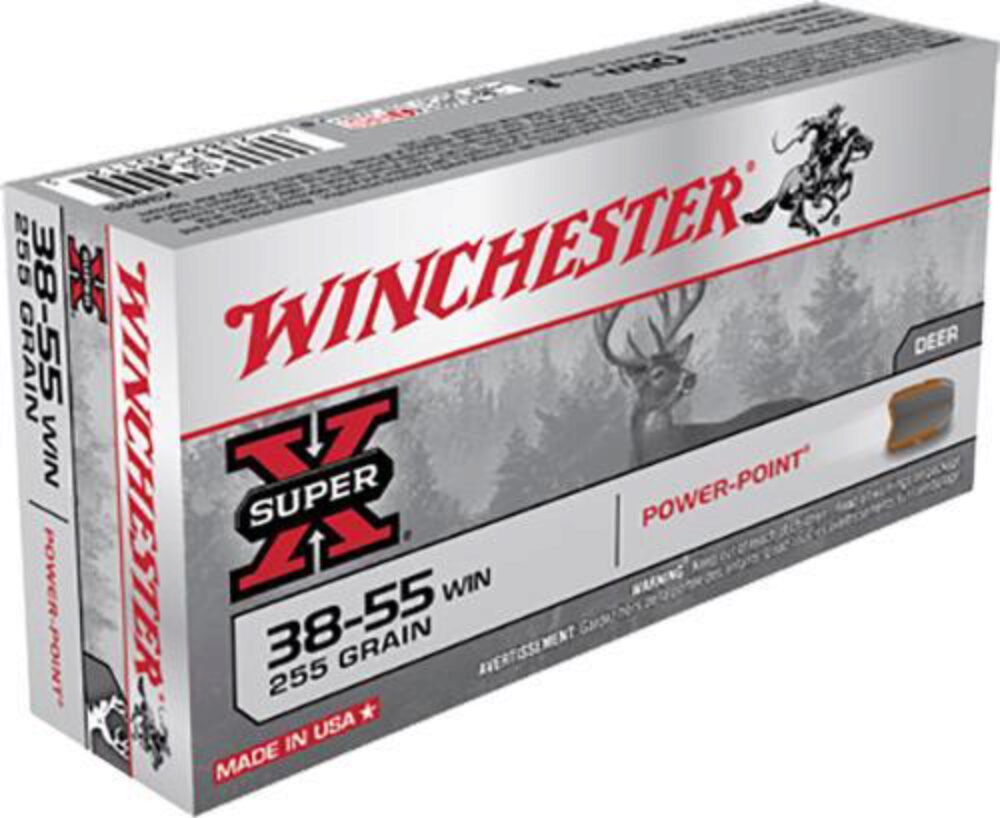 Winchester Ammo X3855 Super X  38-55 Win 255 gr Power Point 20 Pe